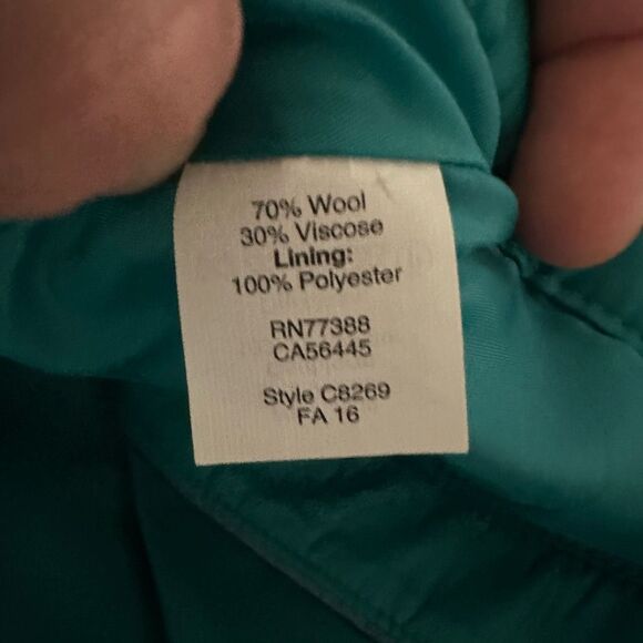 J Crew The Pencil business casual size 4 blue wool blend skirt - Picture 4 of 4